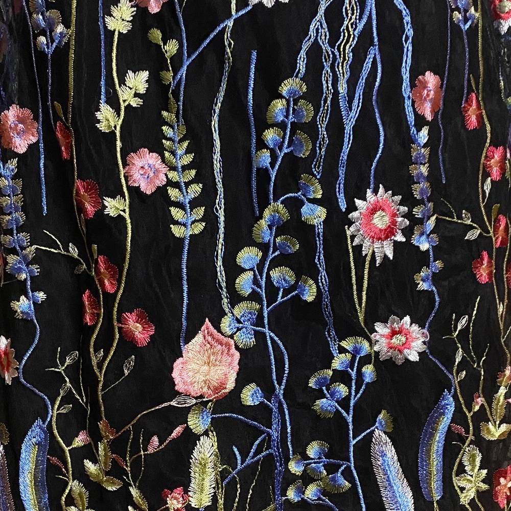 City Studio Black Floral Prom Dress - Picture 5 of 12